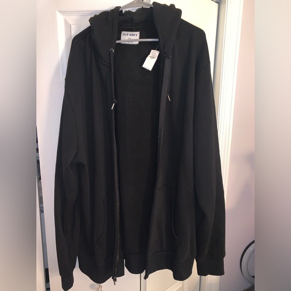 OLD NAVY Black Plus Size Zip-Up Hoodie - Picture 2 of 4